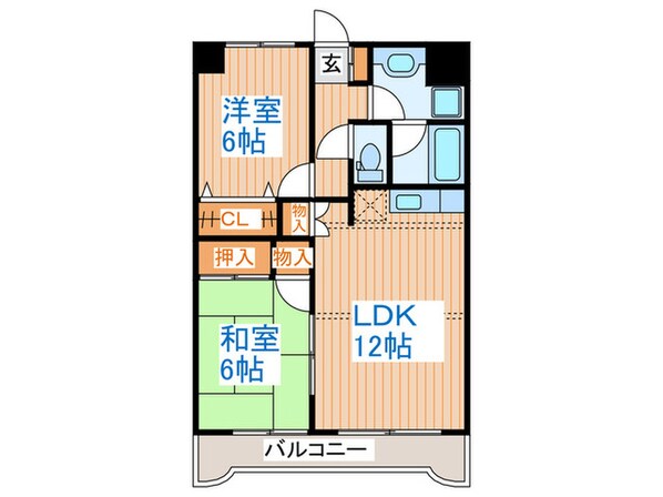 クレセント名取の物件間取画像